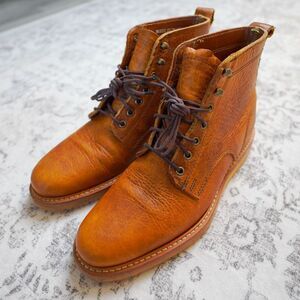 Limited Rancourt & Co. Brown Leather Moc-Toe Boots - Men's 8D